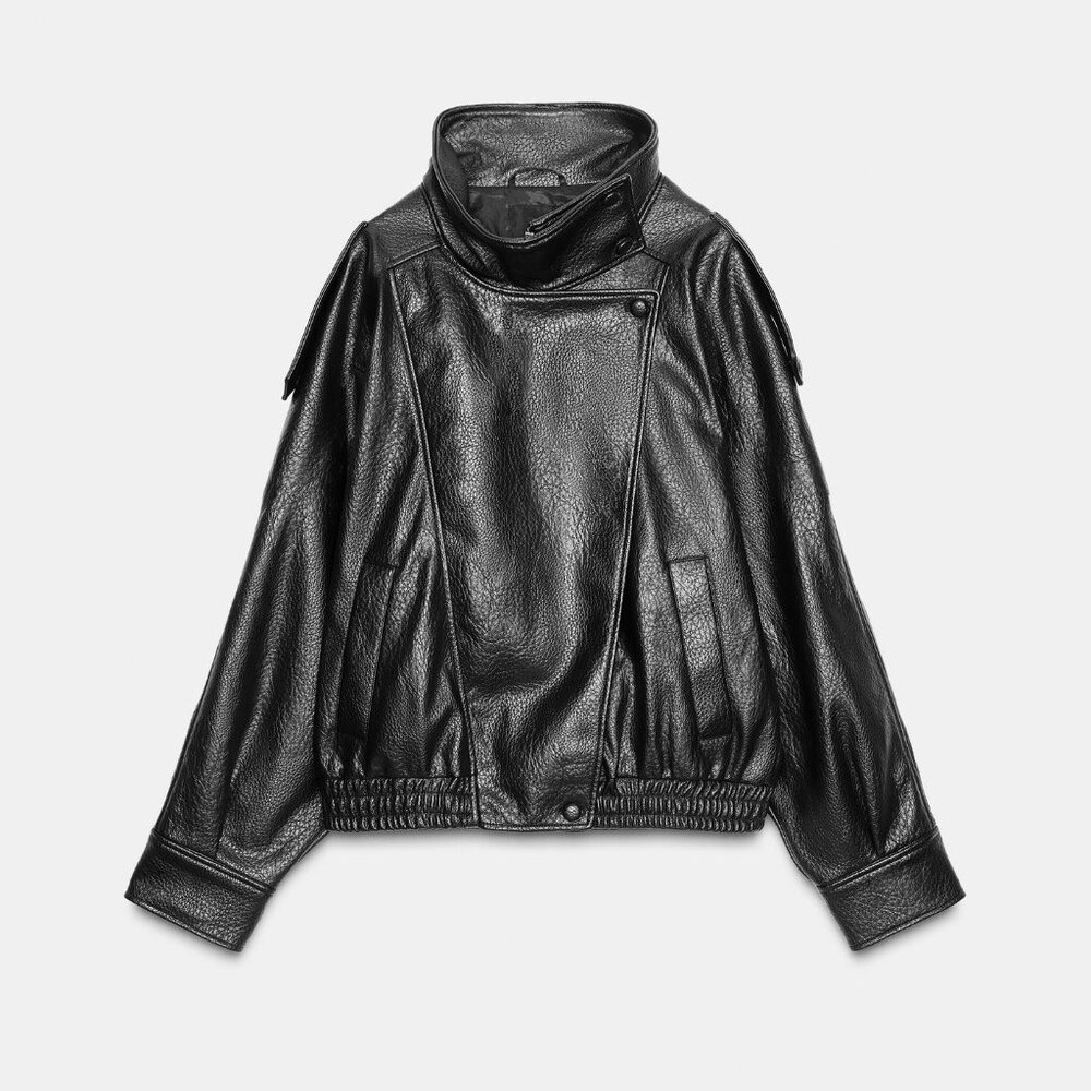 ZARA FAUX LEATHER JACKET NWT